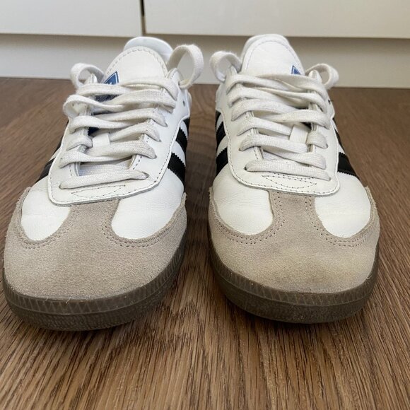 Adidas Women's White and Black Sneakers - Picture 2 of 9